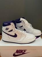 Nike Air Jordan 1 Retro High Court Purple maat 38.5, Nieuw, Nike, Ophalen of Verzenden, Wit