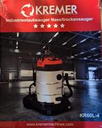 Nat droog stofzuiger Kremer KR60L-4 - Aansl.elec.gereedschap, Witgoed en Apparatuur, Stofzuigers, Stofzuiger, Nieuw, Ophalen of Verzenden