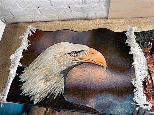 Perzisch Wandtapijt 50x70 cm – Amerikaanse Eagle, Dieren en Toebehoren, Vogels | Parkieten en Papegaaien, Dwergpapegaai of Agapornis