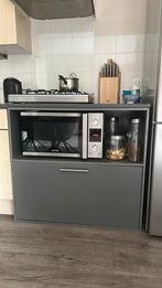 Te koop keukenblok met combimagnetron (samsung)en gastsel, Huis en Inrichting, Keuken | Complete keukens, Ophalen, Gebruikt