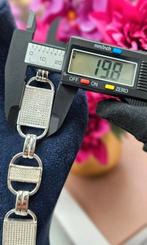 Afgeprijsd Magnum zilver 925 ketting gerhodineerd, Ophalen of Verzenden, Nieuw, Zilver, Zilver