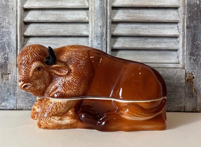 Michel Caugant paté terrine Bizon gesigneerd, Huis en Inrichting, Keuken | Keukenbenodigdheden, Zo goed als nieuw, Ophalen of Verzenden