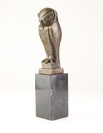 Bronzen art deco uil, Antiek en Kunst, Ophalen