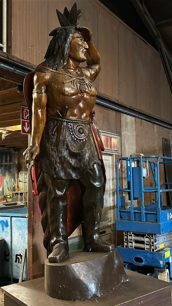 Houten Indiaan Beeld, Antiek en Kunst, Kunst | Beelden en Houtsnijwerken, Ophalen