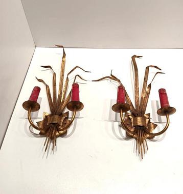 Vintage Wandlampen Set. Ferrocolor Sconces beschikbaar voor biedingen