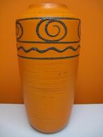vintage fat lava vloervaas vaas Scheurich West Germany 1970s, Aardewerk of Porselein, Oranje, Ophalen of Verzenden, Zo goed als nieuw