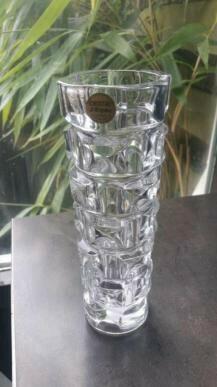 Leuke prachtige dikke vintage kristallen vaas ( Frankrijk), Antiek en Kunst, Antiek | Glas en Kristal, Ophalen of Verzenden