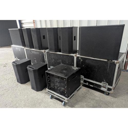 ✅ Apogee AE5 / AE10 pa systeem compleet, Audio, Tv en Foto, Luidsprekers, Gebruikt, Front, Rear of Stereo speakers, 120 watt of meer