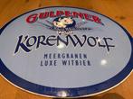 Gulpener Korenwolf emaille reclame bord, Ophalen, Zo goed als nieuw, Reclamebord, Plaat of Schild, Overige merken