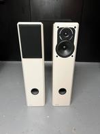 Synthese luidsprekers wit, Audio, Tv en Foto, Luidsprekers, Gebruikt, Minder dan 60 watt, Front, Rear of Stereo speakers, Ophalen