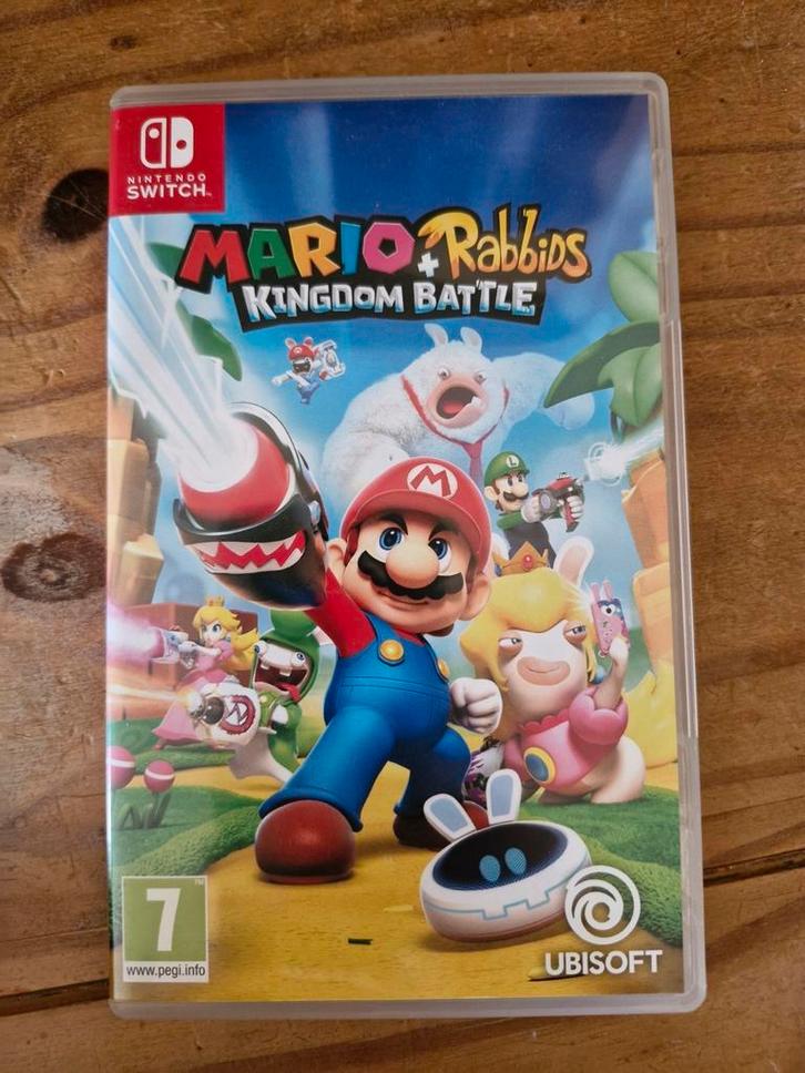 Mario rabbids kingdom battle, Spelcomputers en Games, Games | Nintendo Switch, Zo goed als nieuw, Avontuur en Actie, 2 spelers