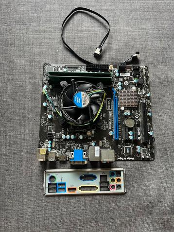 MSI H61MU-E35 Motherboard + Intel i3-2100 + 4GB DDR3 RAM beschikbaar voor biedingen