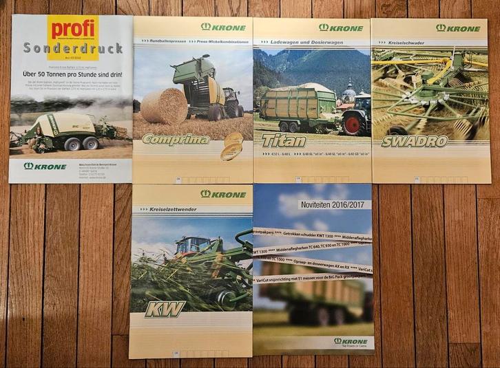Partij Krone folders, Boeken, Catalogussen en Folders, Ophalen of Verzenden