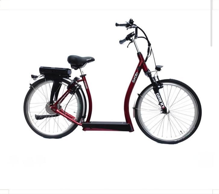 Elektrische SIT-GO step  5 versnellingen bordeaux kleur, Fietsen en Brommers, Elektrische fietsen, Zo goed als nieuw, Overige merken