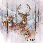 Servetten decoupage/bullet journal – Herten C437, Verzenden, Nieuw, Materiaal
