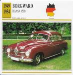 Autokaart Borgward Hansa 1500 (1949 - 1954 ), Ophalen of Verzenden, Zo goed als nieuw, Auto's