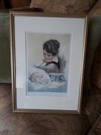 Lieve oude print, Moeder en baby, Print, Ophalen of Verzenden