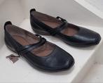 Tamaris ballerina zwart leer NIEUW  maat 38, Tamaris, Zwart, Nieuw, Ballerina's
