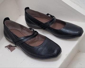 Tamaris ballerina zwart leer NIEUW  maat 38 beschikbaar voor biedingen