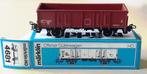 MäRKLIN H0 # 4681 OPEN GOEDERENWAGEN SNCF ROODBRUIN - N in O, Hobby en Vrije tijd, Modeltreinen | H0, Wisselstroom, Ophalen of Verzenden