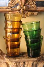 Antieke franse processie glas glaasje glaasjes groen cognac, Antiek en Kunst, Ophalen of Verzenden