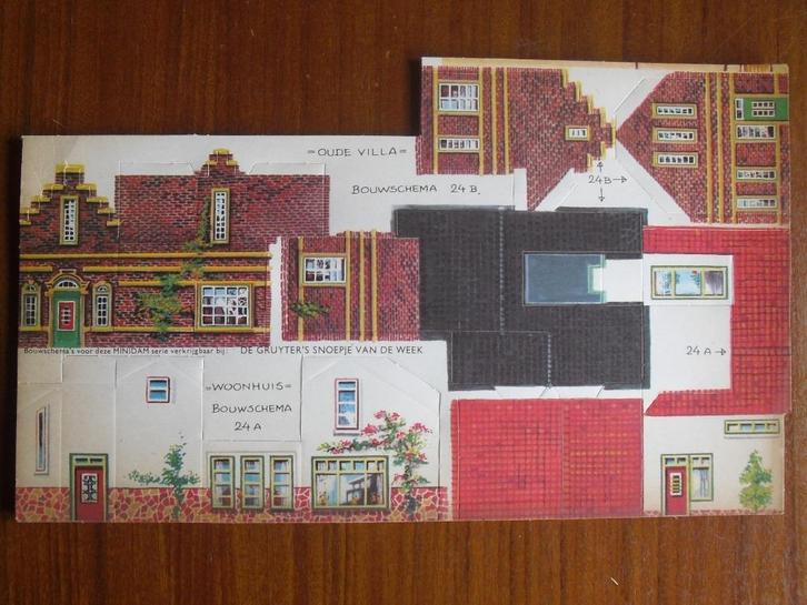 De Gruyter Minidam Bouwplaat - Woonhuis en Oude Villa, Hobby en Vrije tijd, Modelbouw | Overige, Nieuw, 1:50 tot 1:144, Ophalen of Verzenden