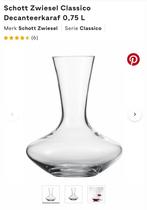 Schott Zwiesel decanteer karaf Classico 0,75l met standaard, Nieuw, Glas, Overige stijlen, Glas of Glazen