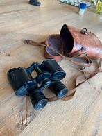 Vintage Verrekijker met Leren Tas, Audio, Tv en Foto, Optische apparatuur | Verrekijkers, Ophalen, Gebruikt, Porro (met knik)