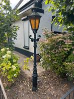 Lantaarn smeedijzer, Tuin en Terras, Buitenverlichting, Ophalen, Gebruikt, Staande lamp, 50 tot 250 watt