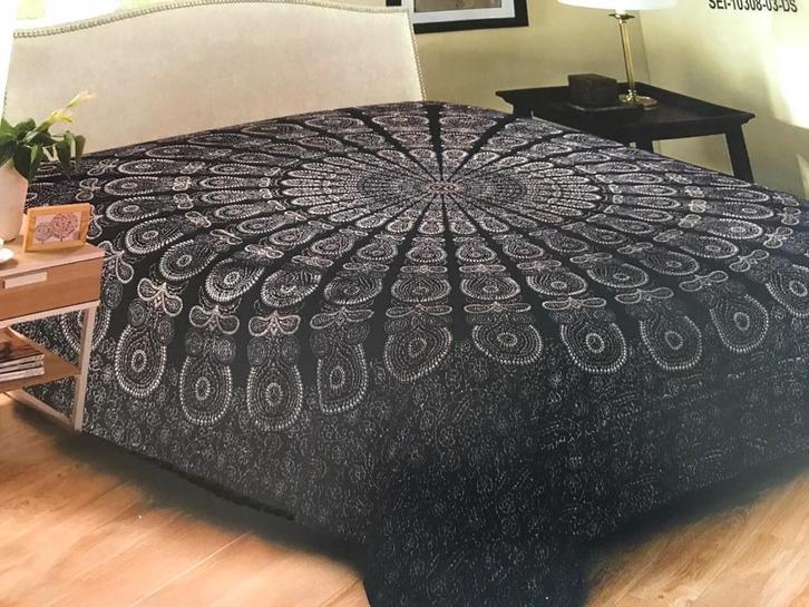 Sprei mandala kleed strandlaken picknick yoga bohemian, Huis en Inrichting, Slaapkamer | Beddengoed, Nieuw, Overige typen, Tweepersoons