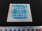 sticker omroep veronica 25 jaar 1959-1984 zendschip, Ophalen, Zo goed als nieuw