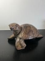 Houten Schildpad Beeld / Kaarsenhouder, Ophalen of Verzenden, Zo goed als nieuw, Rechthoekig, Overige materialen