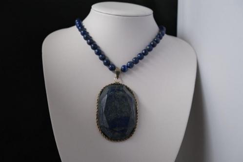 LAPIS LAZULI ketting/oorhanger-set, Sieraden, Tassen en Uiterlijk, Kettingen, Nieuw, Zilver, Blauw, Met edelsteen, Met hanger