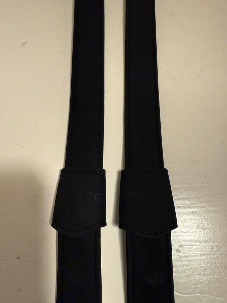 WINTEC WEBBERS Pro Suède BEUGELRIEMEN mono zwart ZGAN!, Dieren en Toebehoren, Paarden en Pony's | Hoofdstellen en Tuigage, Zo goed als nieuw