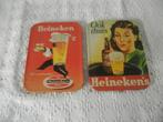Twee retro Heineken bierviltjes, Ophalen of Verzenden, Gebruikt, Viltje(s), Heineken
