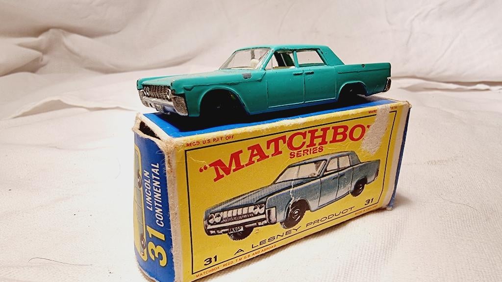 matchbox Lincoln continental 31, Ophalen of Verzenden, Gebruikt, Auto, Matchbox