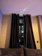 Mooie grijze velours gordijnen, Huis en Inrichting, Stoffering | Gordijnen en Lamellen, Ophalen, 100 tot 150 cm, 200 cm of meer