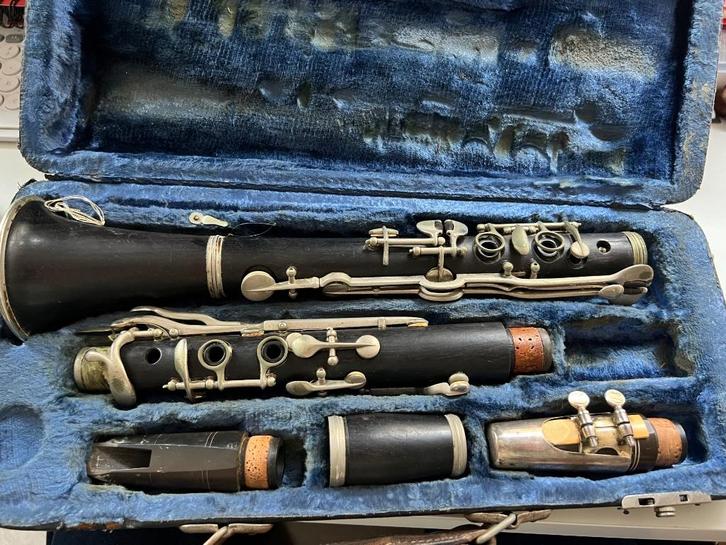 Klarinet 60 cm, Muziek en Instrumenten, Blaasinstrumenten | Klarinetten, Gebruikt, Hout, Met koffer, Ophalen