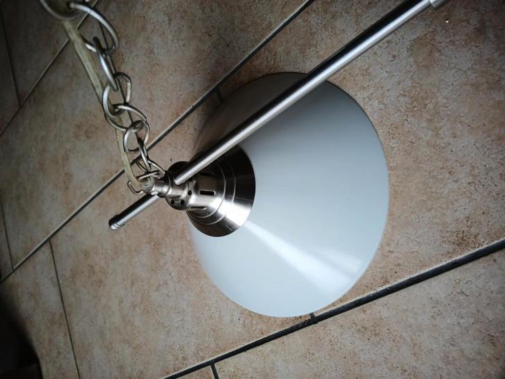 rvs Hanglamp, Huis en Inrichting, Lampen | Hanglampen, Zo goed als nieuw, Ophalen of Verzenden