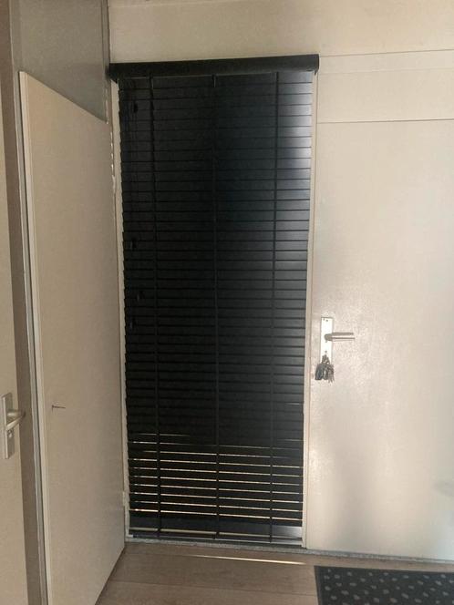 Houten jaloezieën, Huis en Inrichting, Stoffering | Gordijnen en Lamellen, Zo goed als nieuw, 100 tot 150 cm, 50 tot 100 cm, Zwart