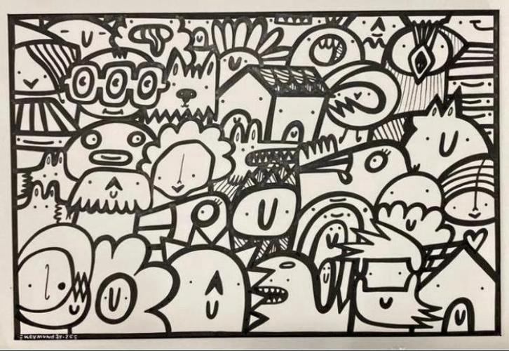 Kev Munday : uniek werk met certificaat, Antiek en Kunst, Kunst | Designobjecten, Ophalen of Verzenden