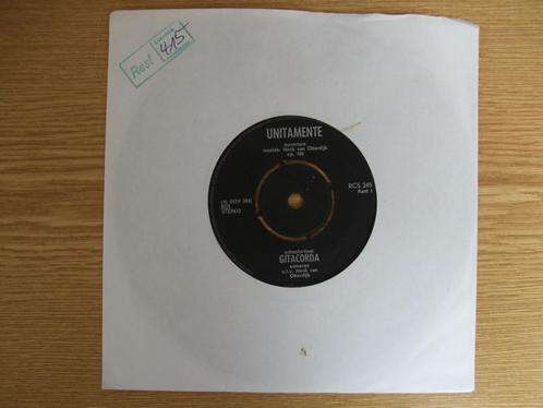 schoolorkest GITACORDA (Someren)  UNITAMENTE / GITACORDAMARS, Cd's en Dvd's, Vinyl Singles, Zo goed als nieuw, Single, Pop, 7 inch