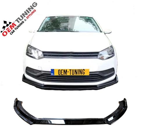 FRONTLIP SPOILER | VW POLO 6C | 2014-2017 | hoogglans zwart, Auto diversen, Tuning en Styling, Ophalen of Verzenden