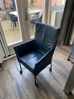 Monti's Charly Design Stoel 4stuks, Huis en Inrichting, Stoelen, Gebruikt, Zwart, Leer, Ophalen of Verzenden