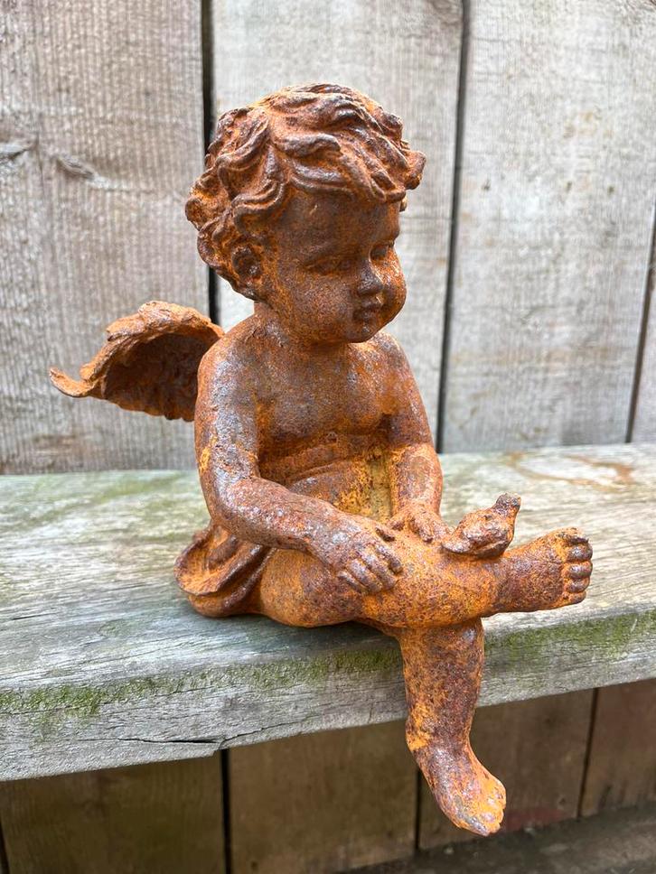 Tuinbeeld engel, Antiek en Kunst, Curiosa en Brocante, Ophalen of Verzenden