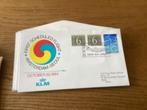 No1921 KLM Amsterdam Seoul 30-10-1984 Heb ook van Nederland, Postzegels en Munten, Postzegels | Eerstedagenveloppen, Ophalen of Verzenden