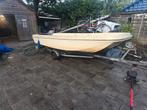 Visboot 6 meter met trailer, Watersport en Boten, Vis- en Consoleboten, Ophalen, Geen motor, Tot 10 pk, 3 tot 6 meter
