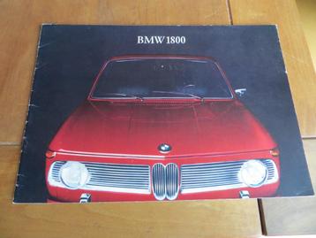 Folder BMW 1800 1965, 20 blz, Duitse tekst beschikbaar voor biedingen