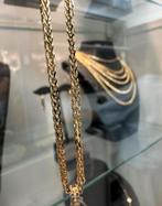 14k Gouden Vossenstaart Ketting met Faro Hanger, Sieraden, Tassen en Uiterlijk, Kettingen, Ophalen of Verzenden, Zo goed als nieuw