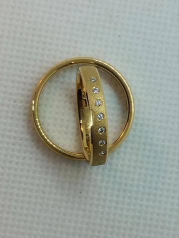 Ringen goud 18 karaat 750 vriendschap verloving trouwen beschikbaar voor biedingen
